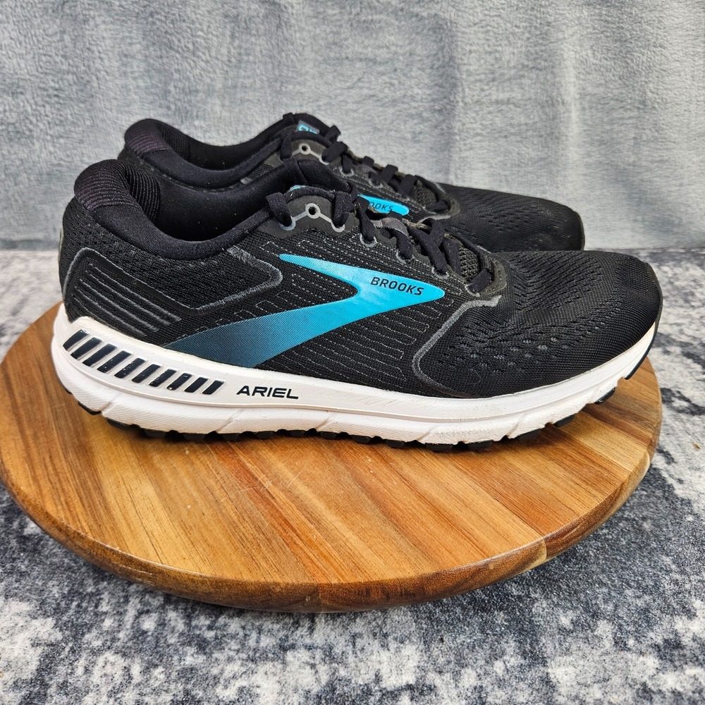 Brooks Ariel 20 Shoes Womens Size 9 B Black Teal Running Sneakers 1203151B064